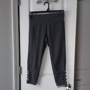 RBX Charcoal Kids Leggings with Spiral Hem Sp
